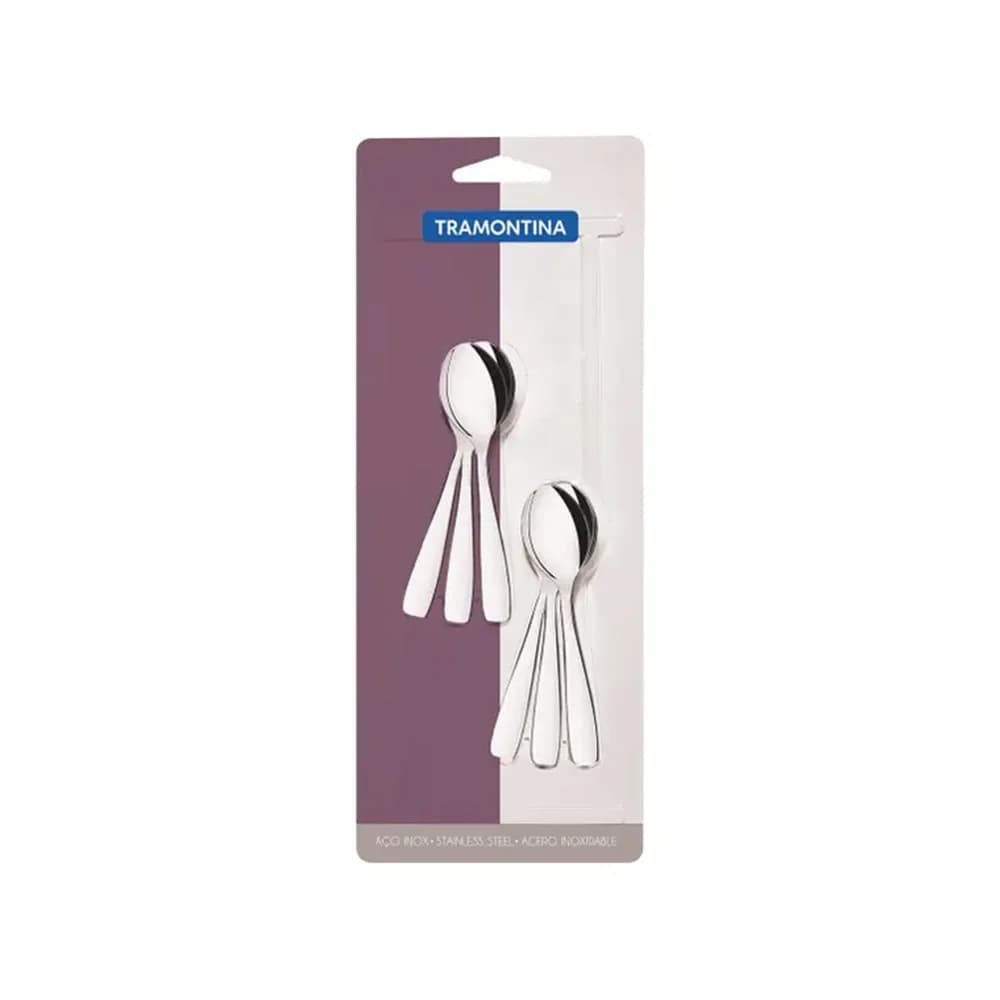 Cuchara De Cafe Tramontina Acero Inoxidable Havai X6 Unid — miniatura 3