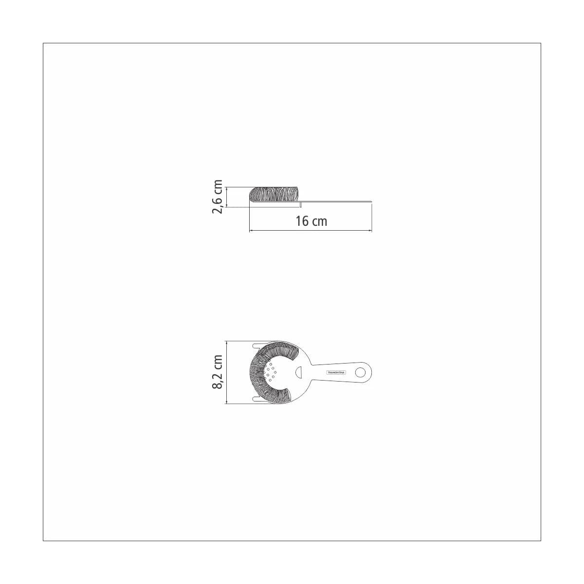 Colador De Cocteleria Acero Inoxidable Tramontina Bartender — miniatura 2