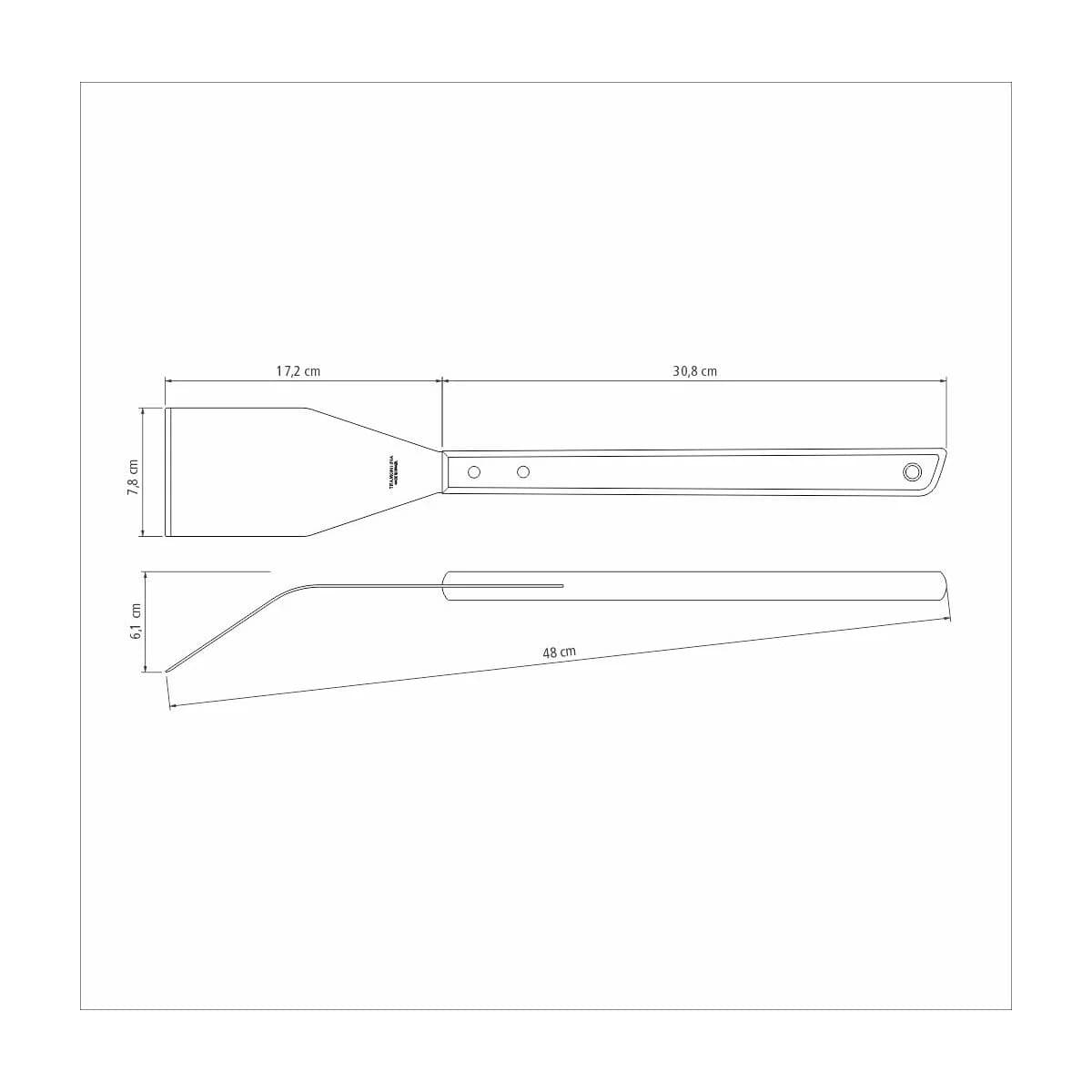Espatula Para Asado Tramontina Churrasco Madera 48 Cm — miniatura 3