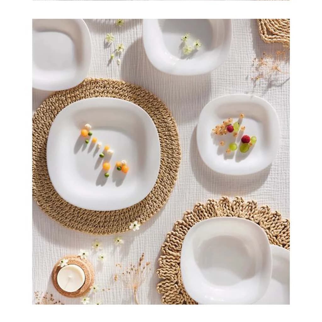 Plato Hondo Vidrio Blanco Luminarc Carine 21 Cm X6 Unid — miniatura 3