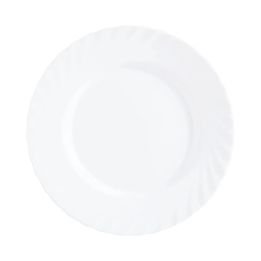 Plato Llano Vidrio Blanco Luminarc Trianon 24 Cm X6 Unid — miniatura 2