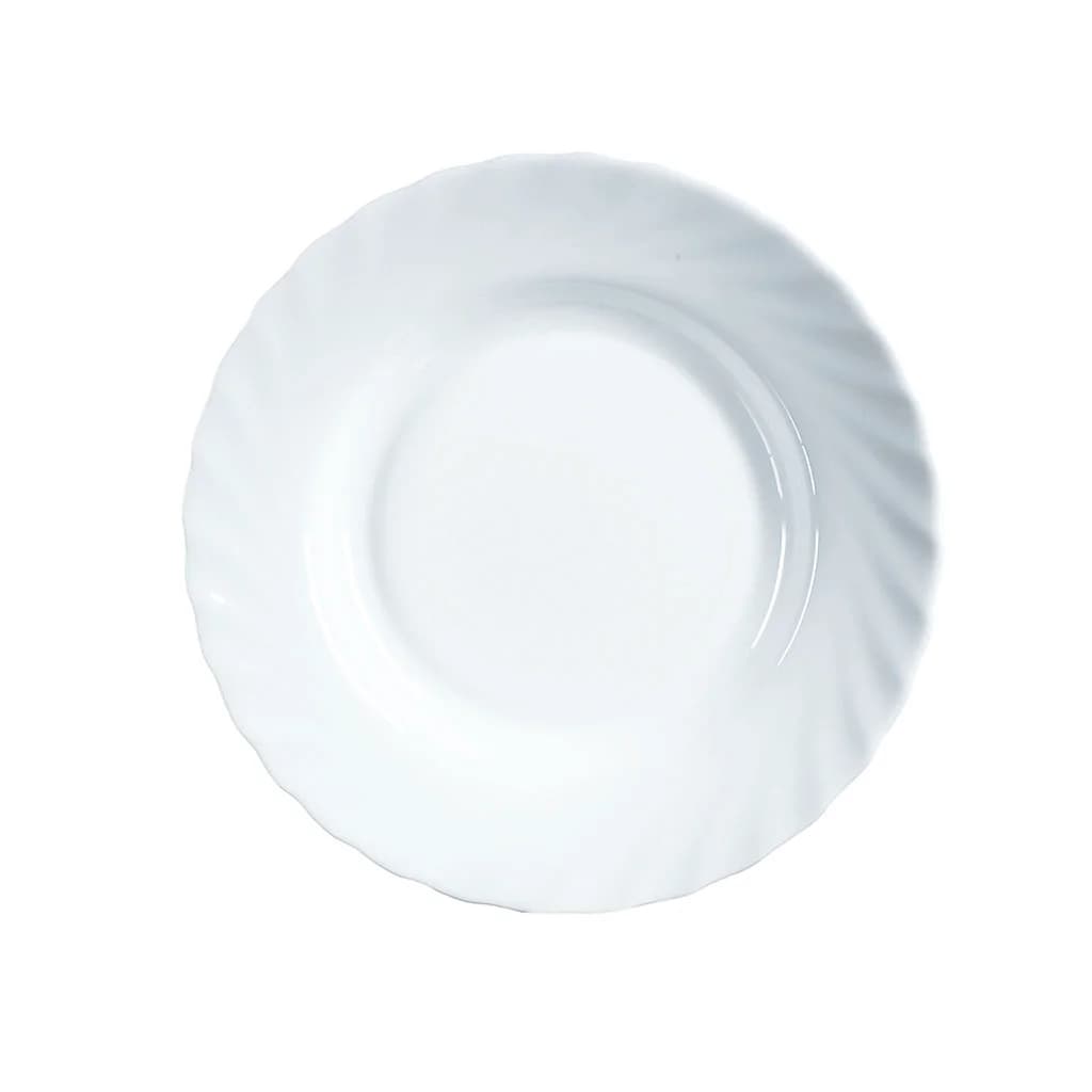 Plato Hondo Vidrio Blanco Luminarc Trianon 23 Cm X6 Unid — miniatura 2