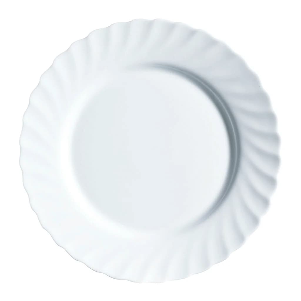 Plato Llano Vidrio Blanco Luminarc Trianon 27 Cm X6 Unid — miniatura 2