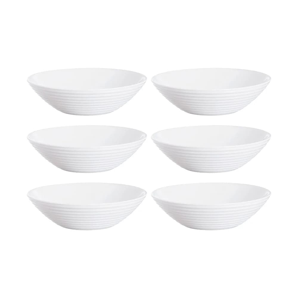 Bowl De Vidrio Blanco 16 Cm X 4,5 Cm Luminarc Harena X6 Unid — imagen 1 de 4