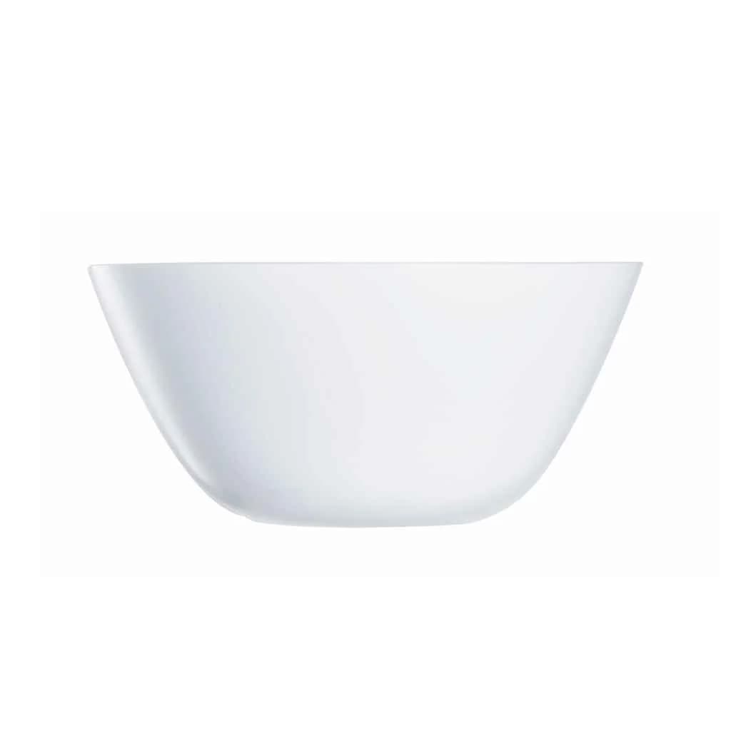 Bowl De Vidrio Blanco Luminarc Zelie 24 Cm X 10,5 Cm — imagen 1 de 1