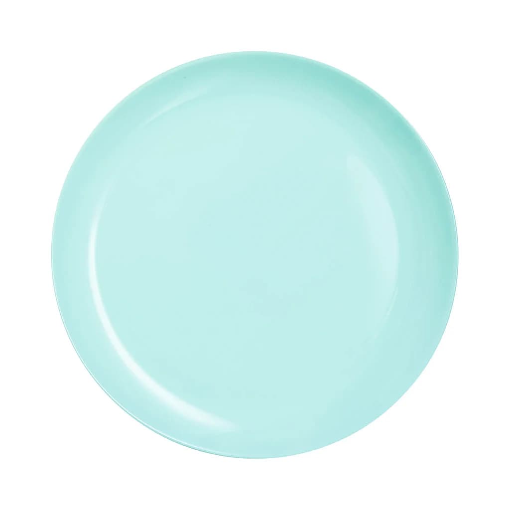 Plato Llano Vidrio 27 Cm Luminarc Diwali X6 Unid Turquesa — miniatura 2