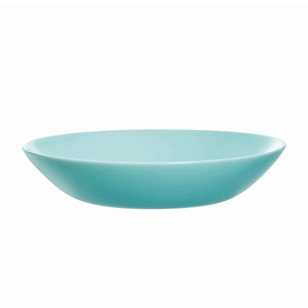 Plato Hondo Vidrio 20 Cm Luminarc Diwali X6 Unid Turquesa — miniatura 3