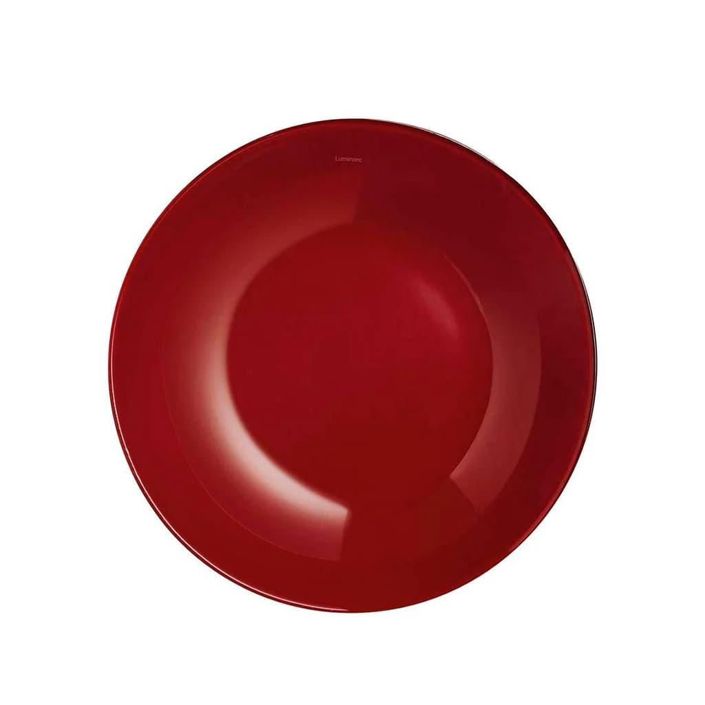 Plato Hondo Vidrio 20 Cm Luminarc X6 Unid Arty Bordeaux — miniatura 2