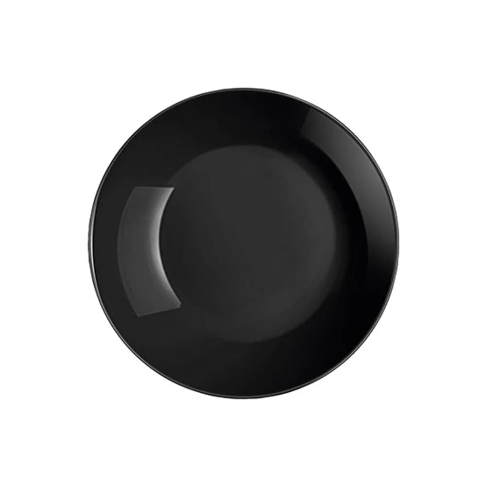 Plato Llano Vidrio 25 Cm Luminarc Negro Diwali X6 Unid — miniatura 2