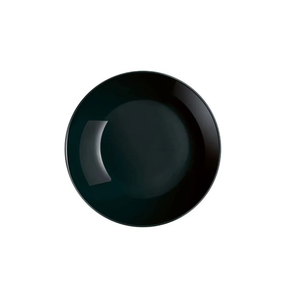 Plato Hondo Vidrio 20 Cm Luminarc Negro Diwali X6 Unid — miniatura 2