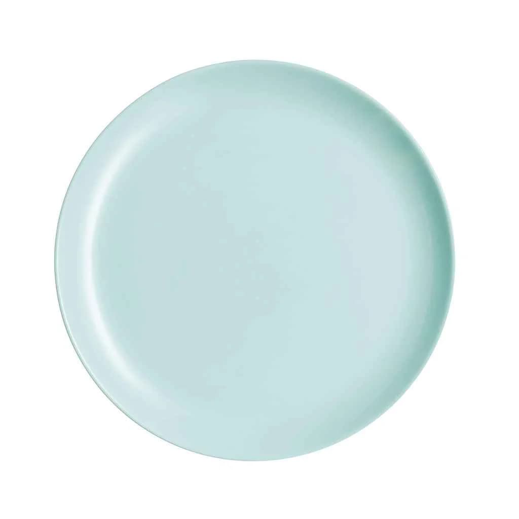 Plato Llano Vidrio 25 Cm Luminarc Diwali X6 Unid Turquesa — miniatura 2