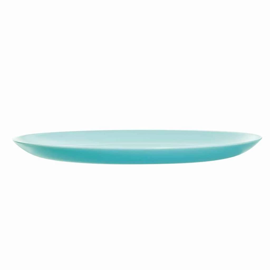 Plato Llano Vidrio 25 Cm Luminarc Diwali X6 Unid Turquesa — miniatura 3