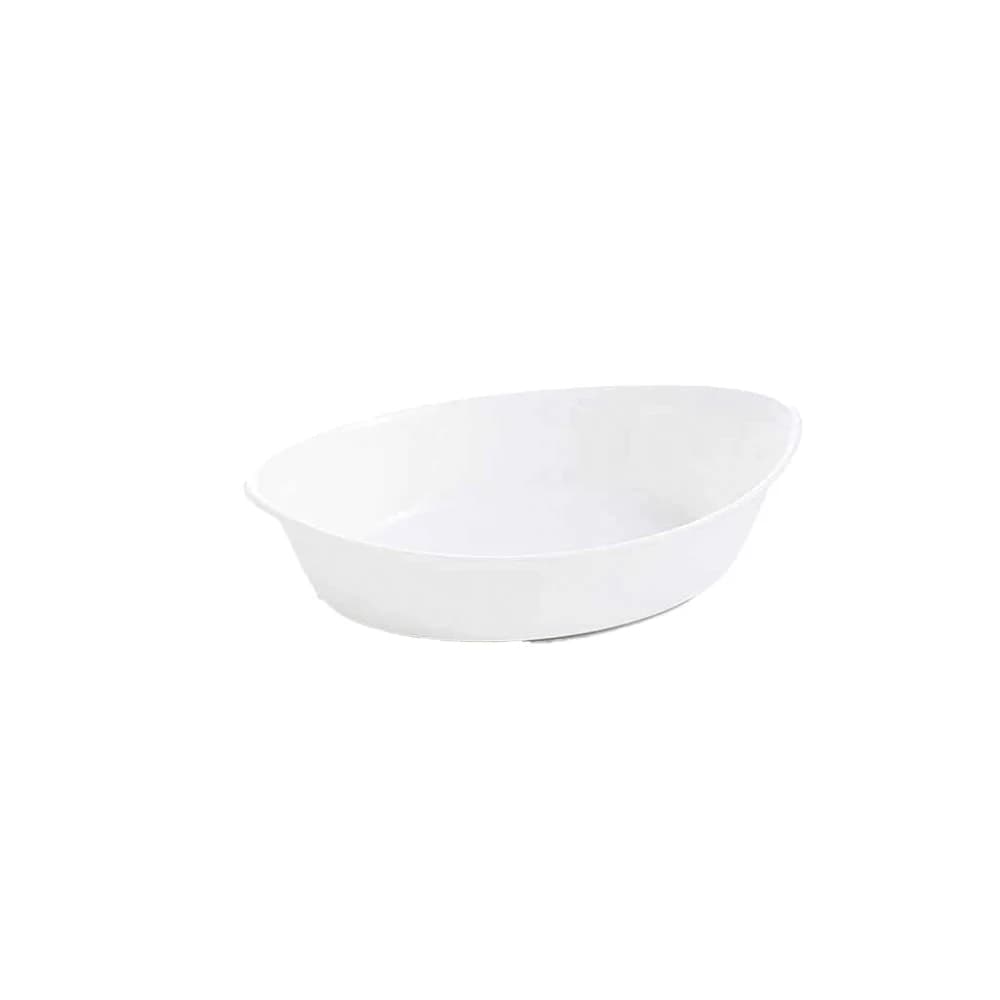 Fuente De Vidrio Asadera Luminarc Oval 21 Cm X 13 Cm Blanco — imagen 1 de 2