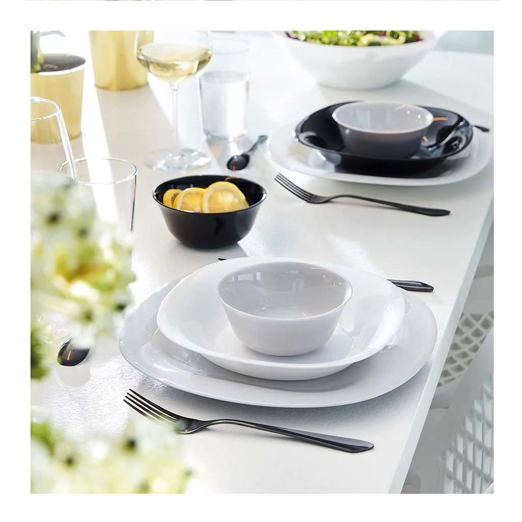 Plato Llano Vidrio Luminarc 27 Cm Granite Carine X6 Unid — miniatura 4