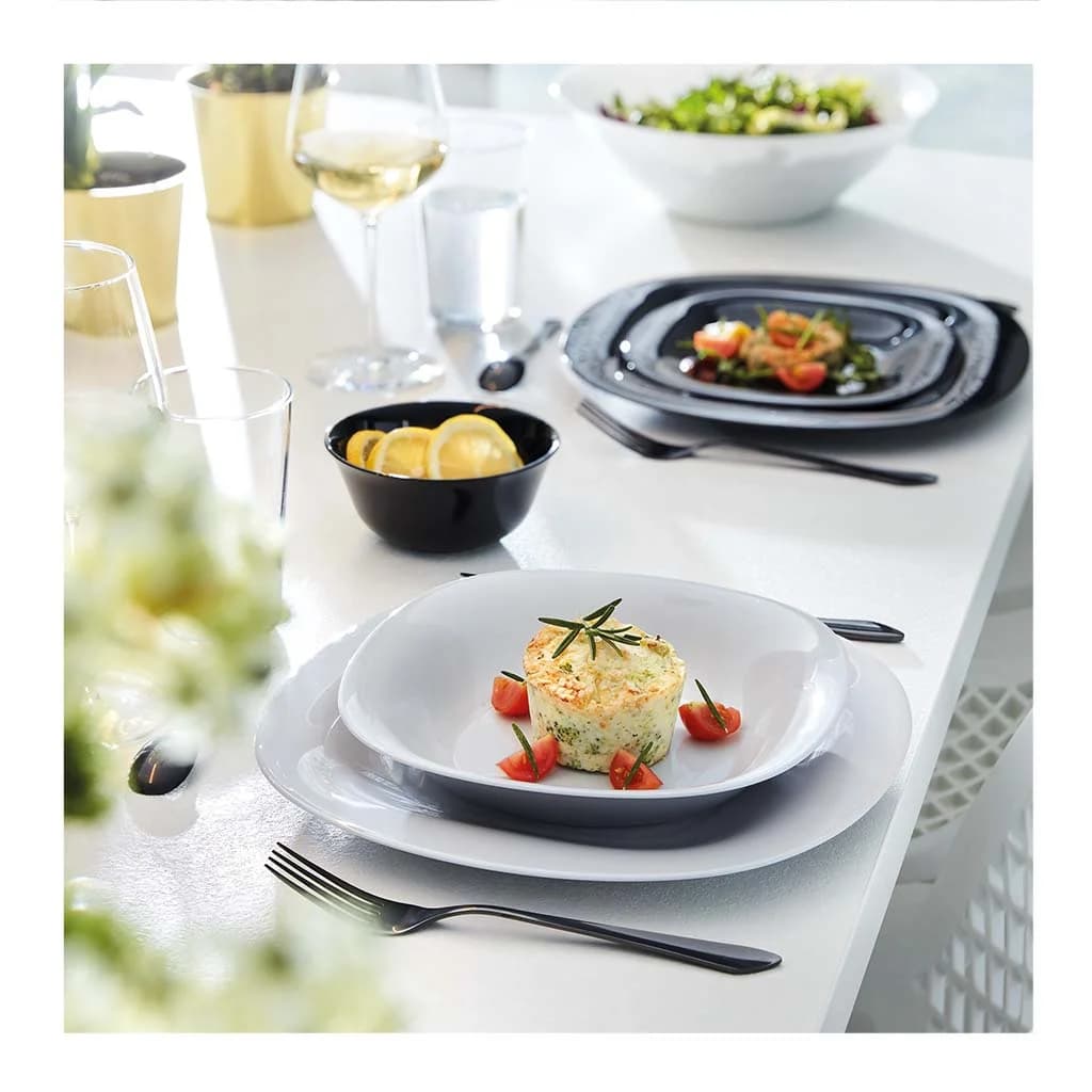 Plato Hondo Vidrio Luminarc 21 Cm Granite Carine X6 Unid — miniatura 4
