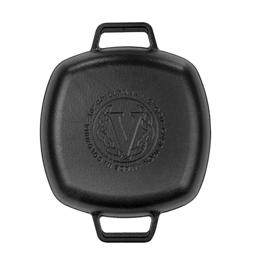 Plancha De Hierro Esmaltado Victoria Doble Asa Grill 25 Cm — miniatura 3