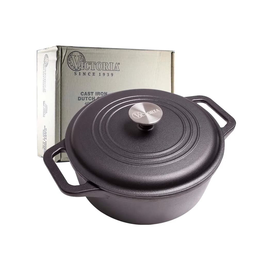 Olla De Hierro Esmaltado 24 Cm 4 Litros Victoria Con Asas — imagen 1 de 4