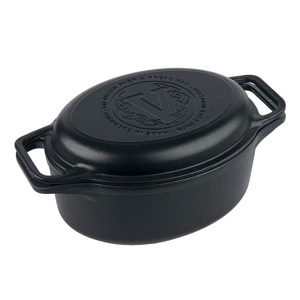 Olla C/tapa Doble Uso Hierro Curado Victoria 5,7 Litros — imagen 1 de 5