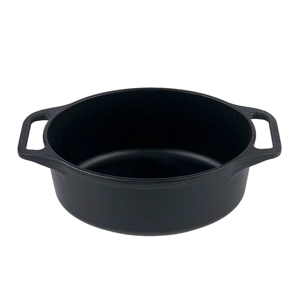 Olla C/tapa Doble Uso Hierro Curado Victoria 5,7 Litros — miniatura 3