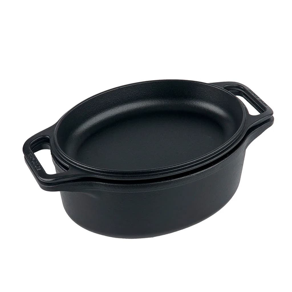 Olla C/tapa Doble Uso Hierro Esmaltado 5,7 Litros Victoria — miniatura 2