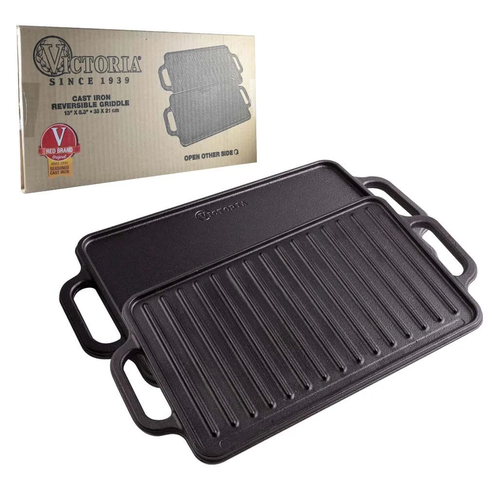 Plancha De Hierro Esmaltado Victoria Reversible 21 X 33 Cm — imagen 1 de 3