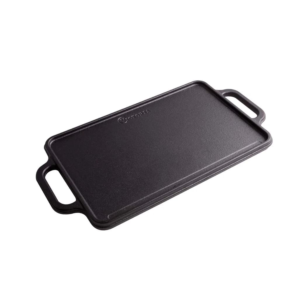Plancha De Hierro Esmaltado Victoria Reversible 21 X 33 Cm — miniatura 3