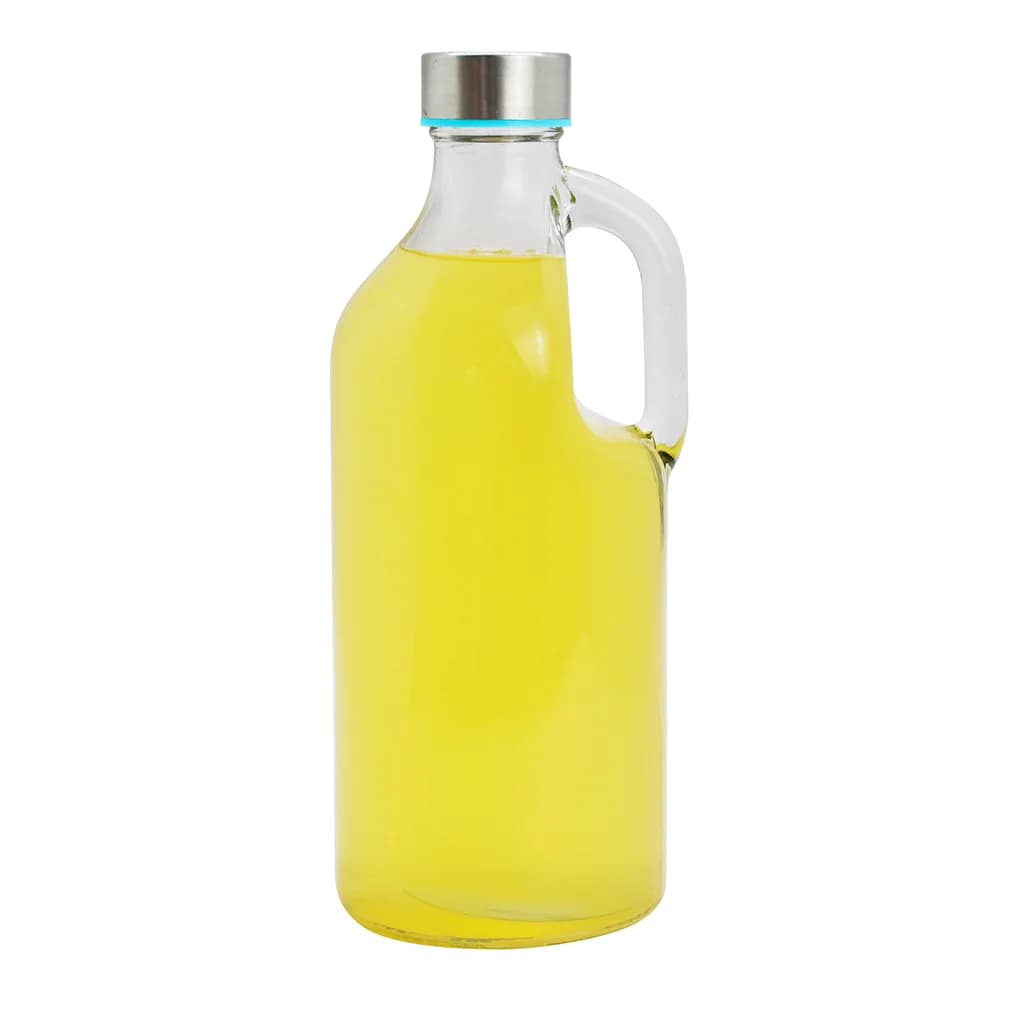 Botella De Vidrio 1000 Ml Selecta Tapa De Metal Agua Jugo — imagen 1 de 3