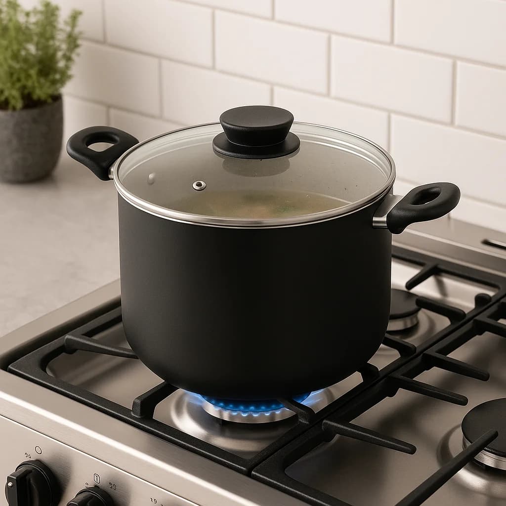 Juego Batería De Cocina Tramontina Antiadherente 9 Pz Linz - NEGRO — miniatura 3
