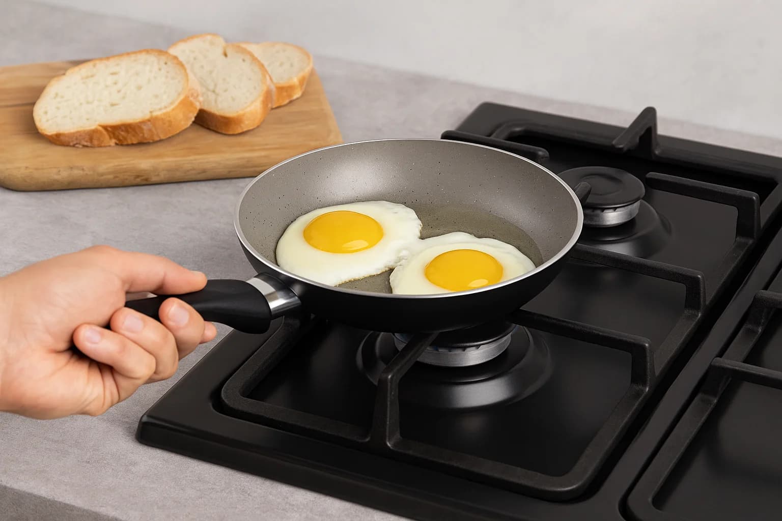 Juego Batería De Cocina Tramontina Antiadherente 9 Pz Linz - NEGRO — miniatura 4