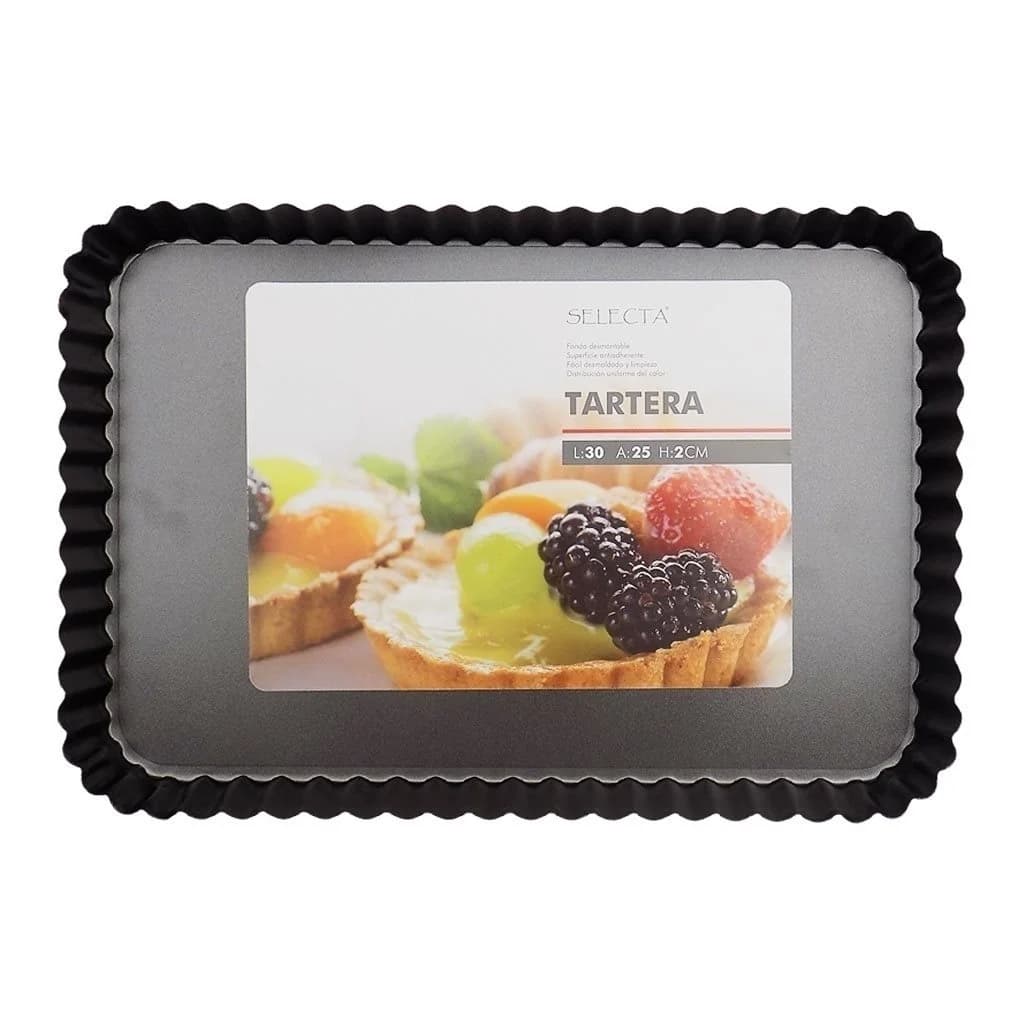 Tartera Desmontable Rectangular Antiadherente 30 X 25 X 2cm — miniatura 2