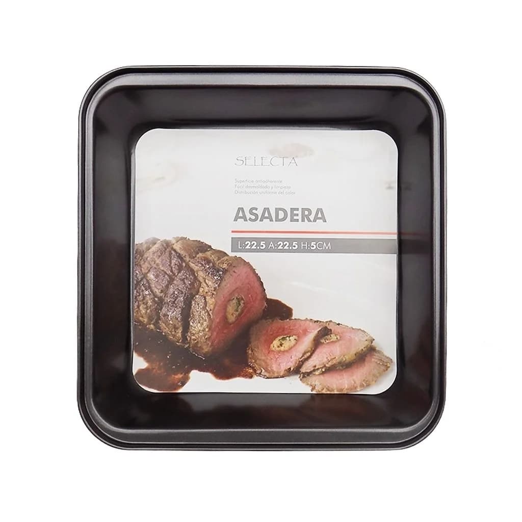 Asadera Cuadrada Antiadherente Selecta 23 X 23 X 5 Cm — miniatura 2