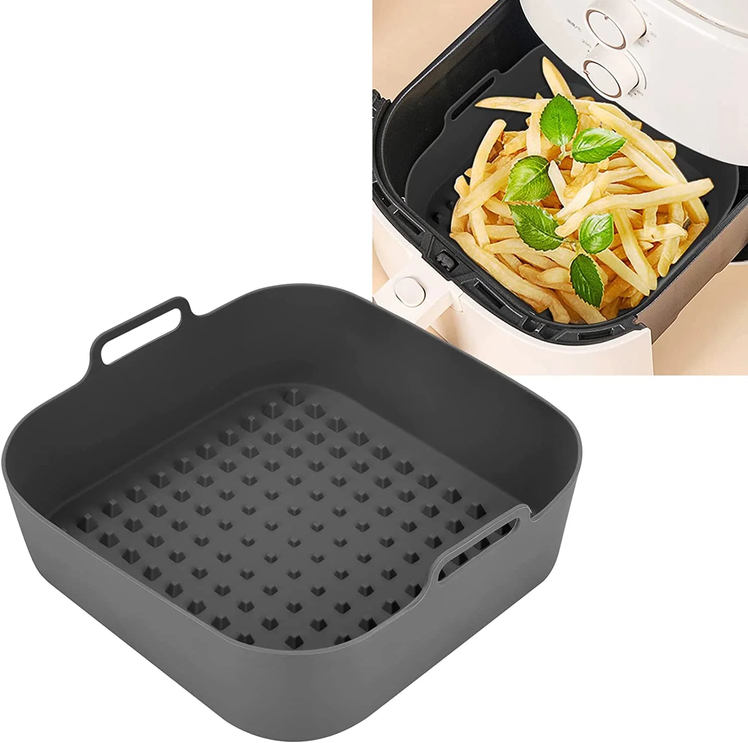Bandeja De Silicona Para Freidora De Aire 20 Cm Selecta — imagen 3 de 4