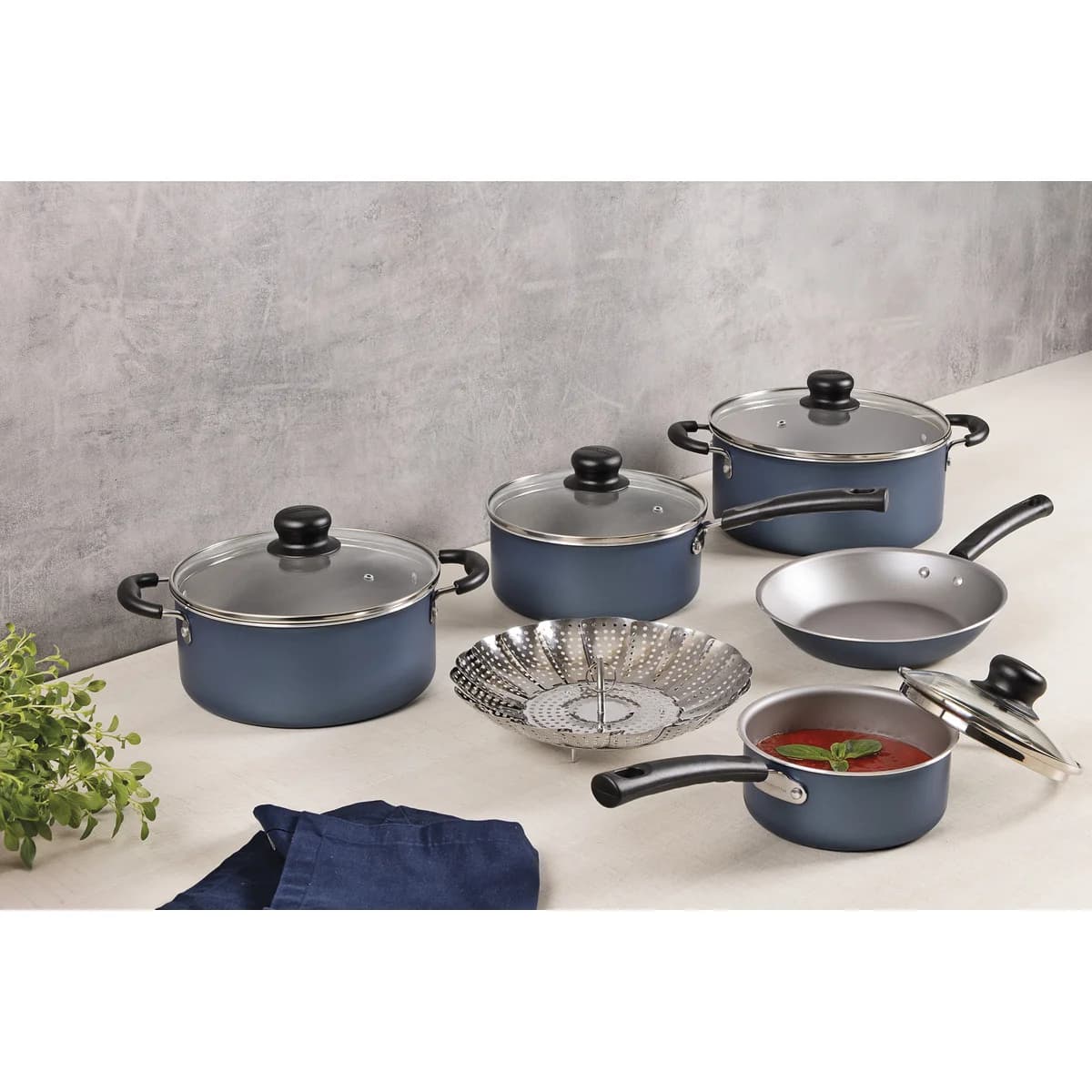 Juego De Ollas Bateria Tramontina Cocina 6 Piezas Versalhes Azul — miniatura 3