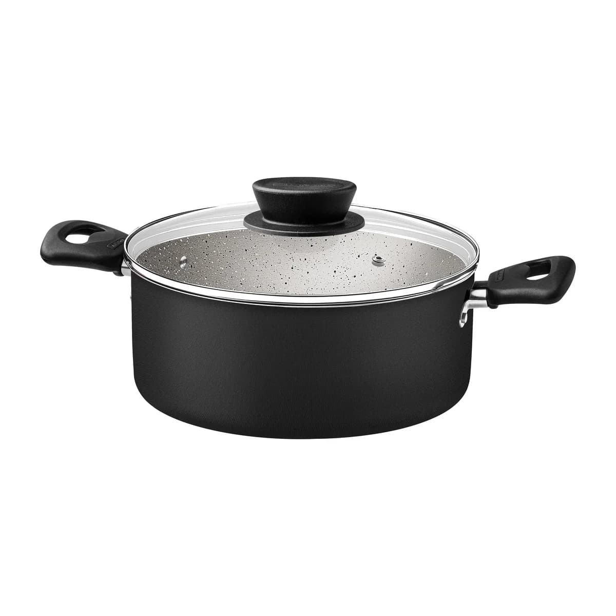 Juego De Ollas Tramontina Bateria Linz 7 Piezas Antiadherente - NEGRO — miniatura 6