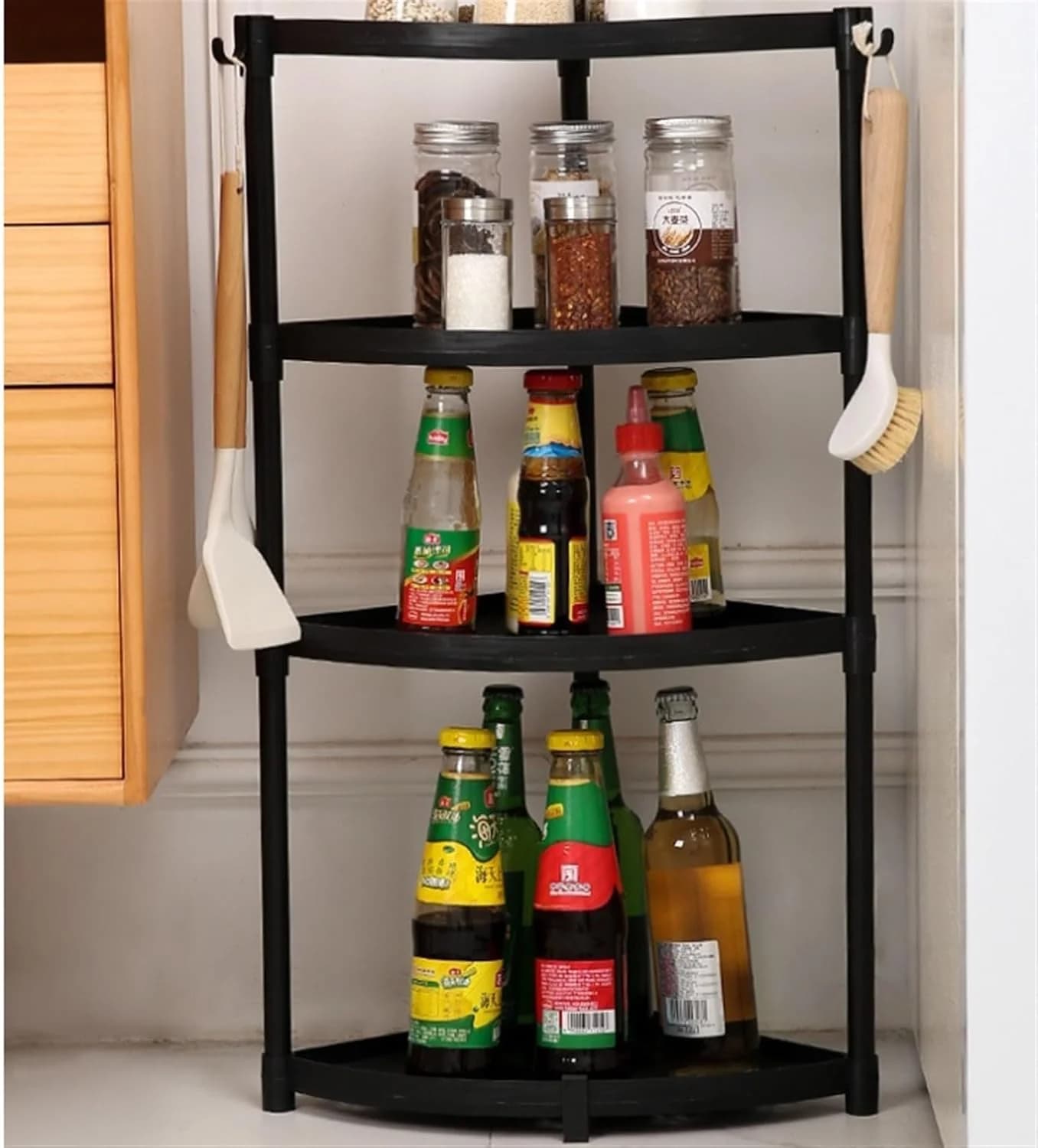 Estante Esquinero 4 Niveles Organizador Baño Cocina — miniatura 2