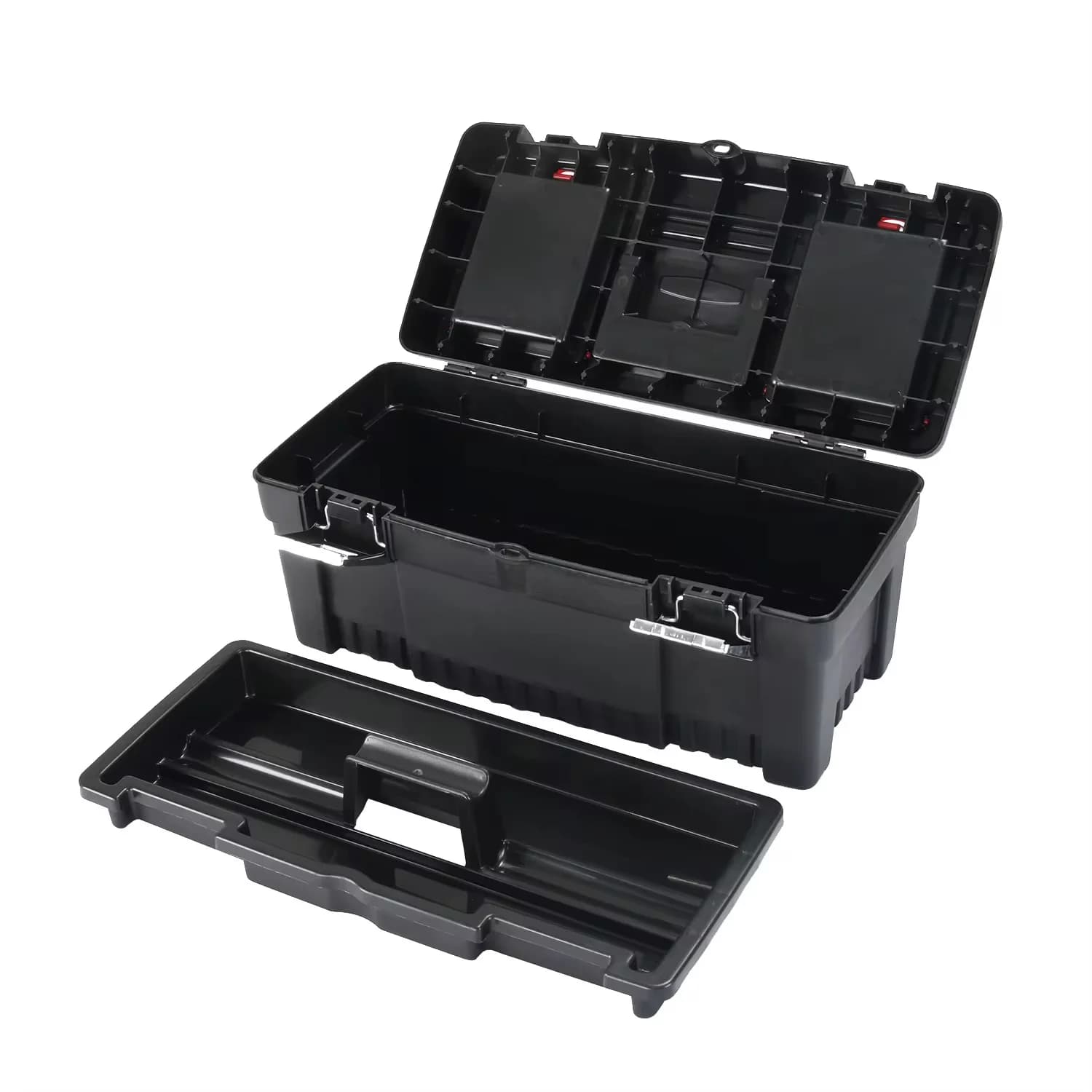 Caja De Herramientas Wiseup 41 Cm Bandeja Y Cierres Acero — miniatura 2