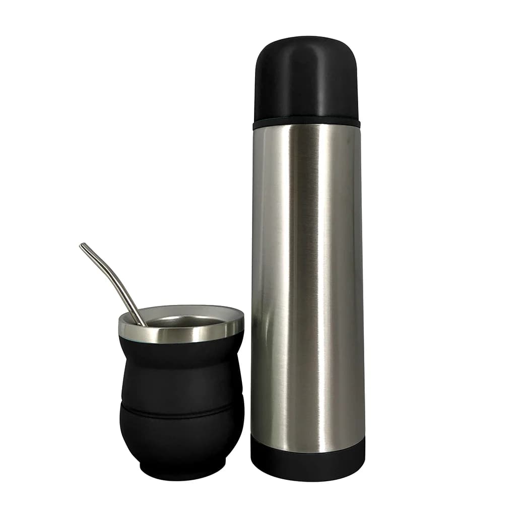 Set De Termo Y Mate Con Bombilla Acero Inoxidable 500 Ml — miniatura 3