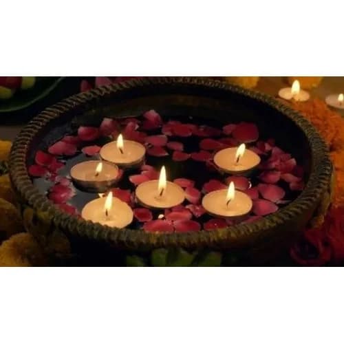 Pack 50 Velas Tea Light Esoterismo Decoración Limpieza Luz — miniatura 2