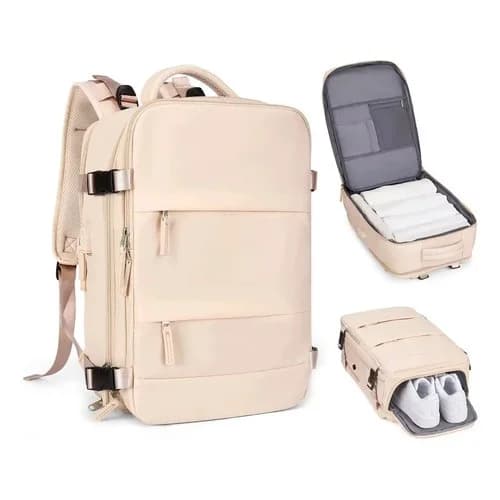 Mochila De Viaje 40 Lts Carry On Notebook Tela Oxford — miniatura 7