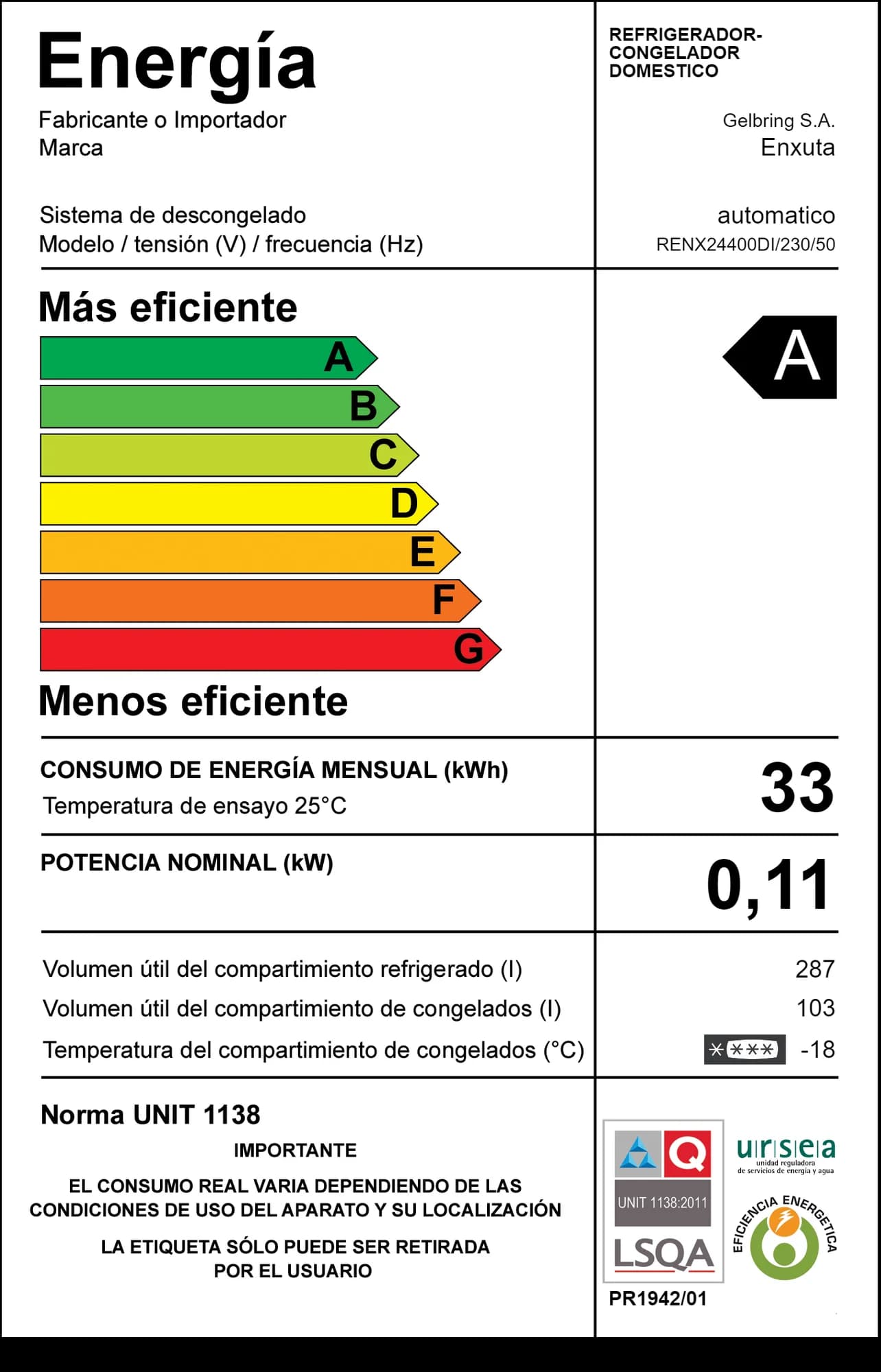Refrigerador No Frost con dispensador - Frio Seco — miniatura 3