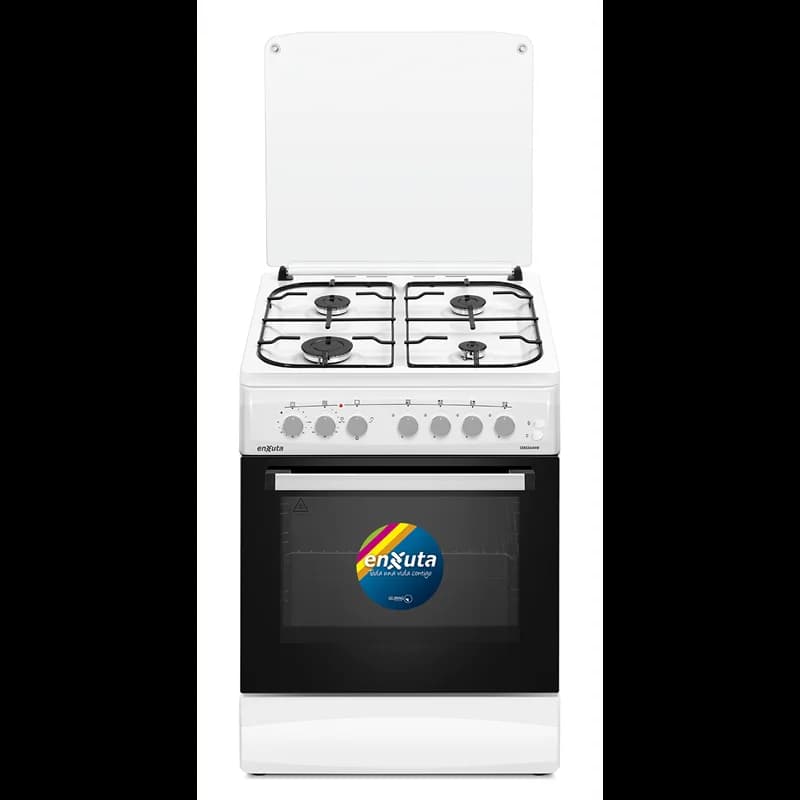 Cocina Combinada 4 Hornallas Blanca 60x60 con Convección — imagen 1 de 1