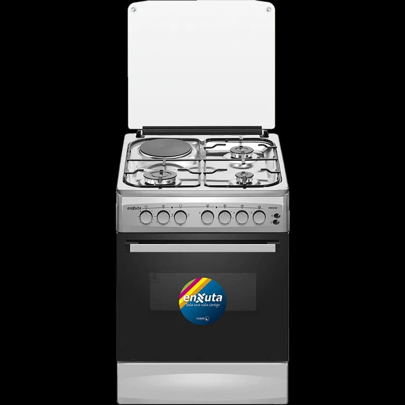 Cocina Combinada 3 Hornallas y 1 Disco Eléctrico Inox 60x60 con Convección — imagen 1 de 1