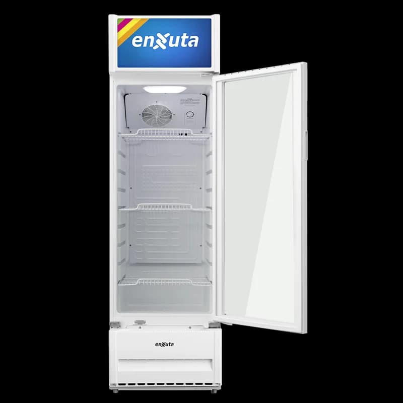 Vitrina Comercial Vertical 211 Litros con Cenefa Luminosa Led — miniatura 3