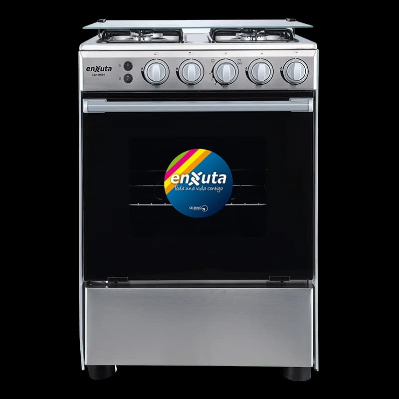 Cocina Supergas 4 Hornallas Inox con Termocupla y Grill 60x60