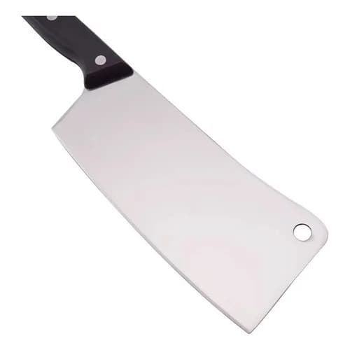 Hachuela De Cocina Acero Inoxidable 30 Cm Hoja 17 X 7 Cm Acero Negro — miniatura 2
