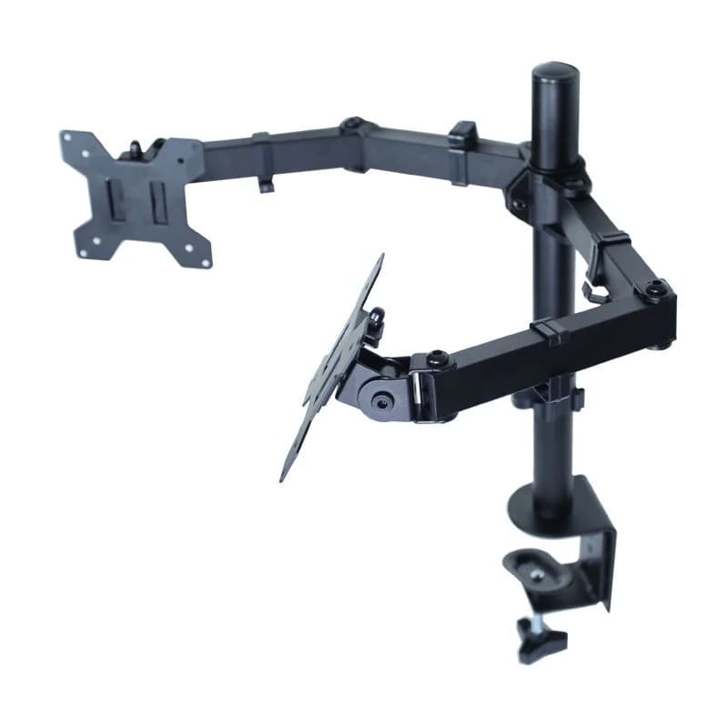 Soporte de Escritorio Doble Brazo con Rotación 360° para Monitor para Monitor — miniatura 3