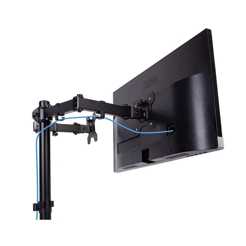 Soporte de Escritorio Doble Brazo con Rotación 360° para Monitor para Monitor — miniatura 5