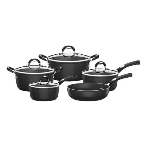 Juego De Utensilios De Cocina Tramontina Mônaco 5 Piezas Negro — imagen 1 de 3