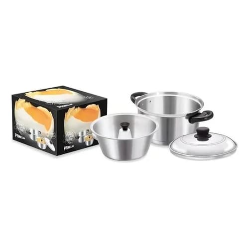 Olla De Aluminio Con Molde Para Pudín Panelik — imagen 1 de 2