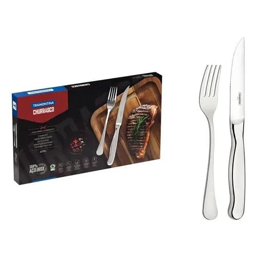 Set Para Barbacoa Tramontina Zurique Acero Inoxidable 12 Piezas — imagen 1 de 4